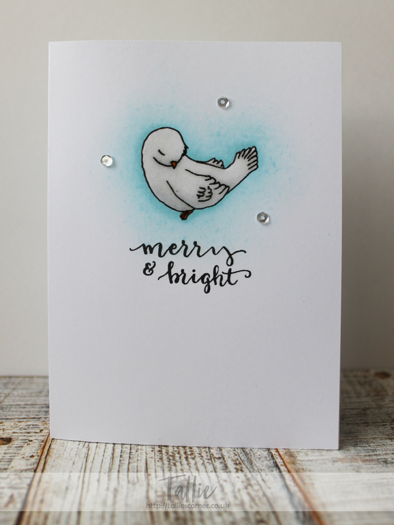 Merry and Bright Christmas Card (Seven Hills Crafts DT with Winnie & Walter)