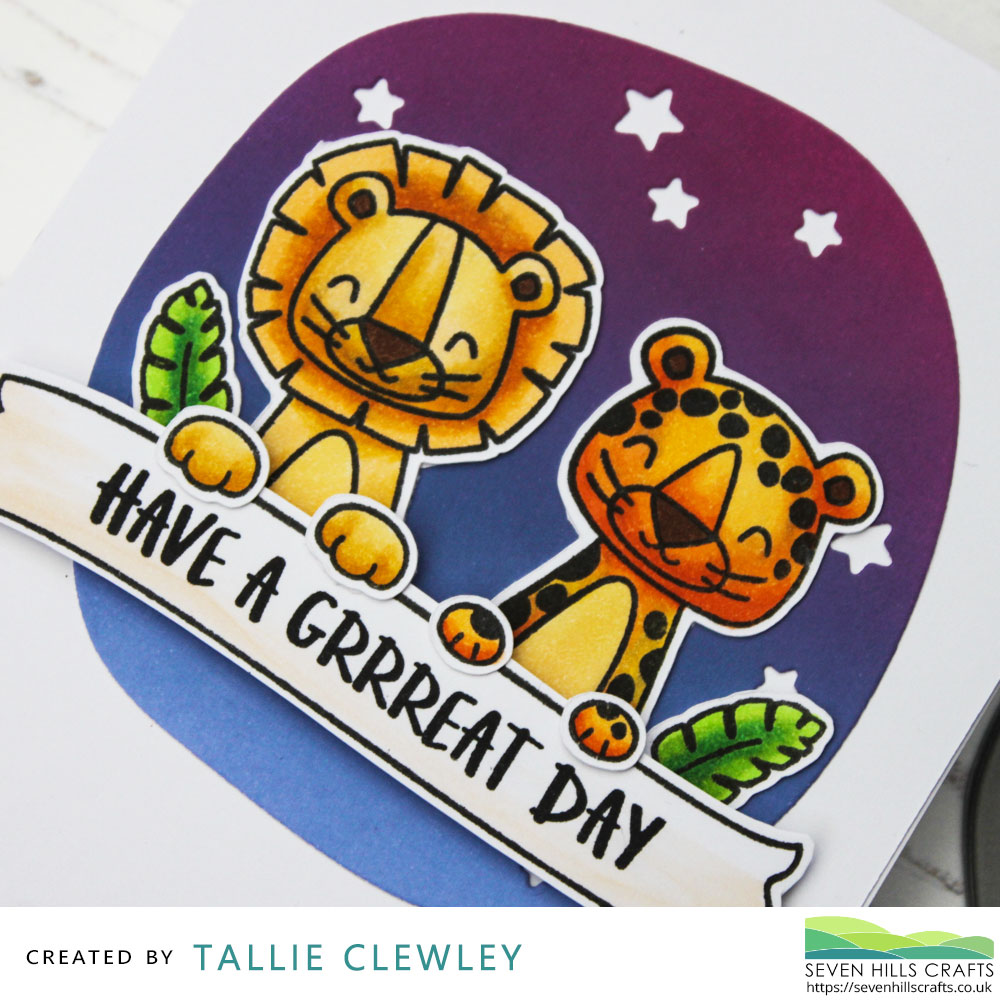 Peek-a-Boo Jungle Birthday Card (Seven Hills Crafts DT with Avery Elle)