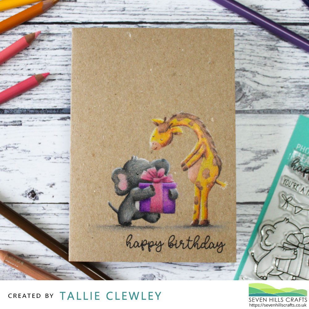 Simple Gifts Birthday Card (Seven Hills Crafts DT with Avery Elle)