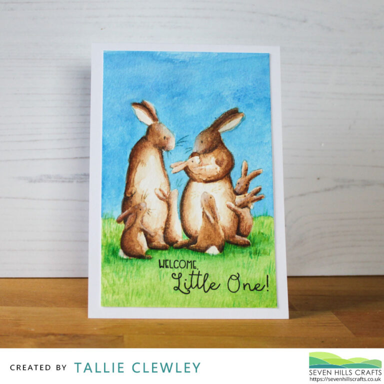 Welcome Little One Baby Card (Seven Hills Crafts DT with Colorado Craft Company)