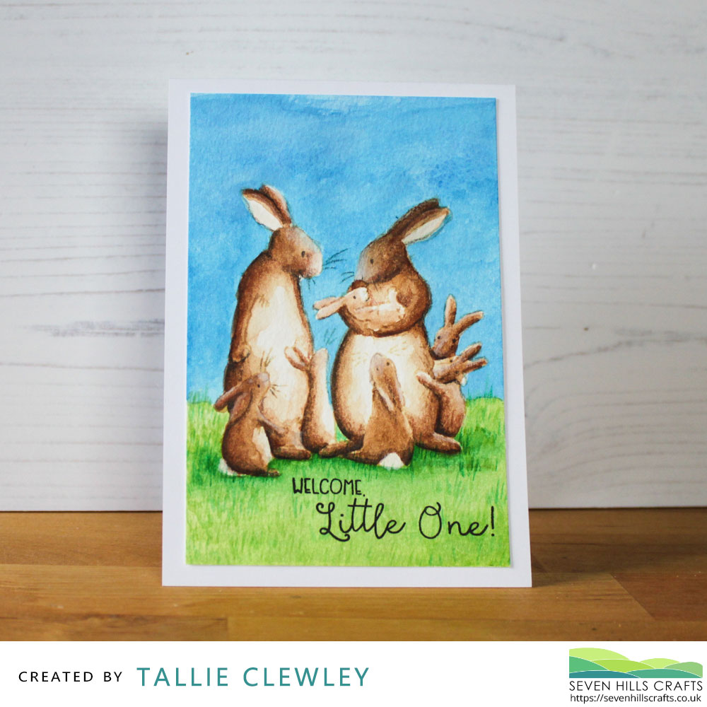 Welcome Little One Baby Card (Seven Hills Crafts DT with Colorado Craft Company)