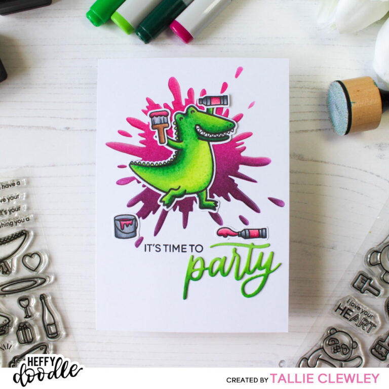 Party Croc Birthday Card (Heffy Doodle DT)