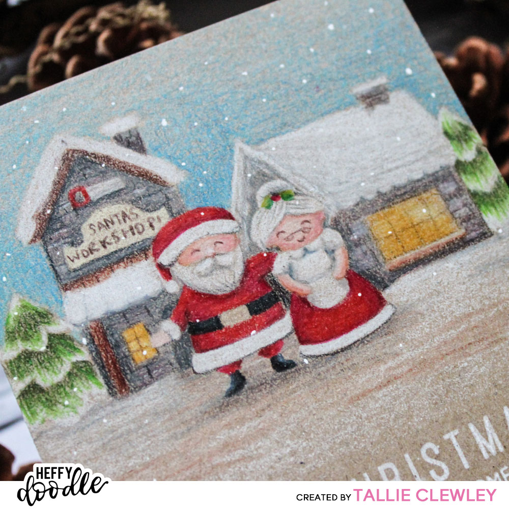 Krafty Christmas Scene Card (Heffy Doodle DT)