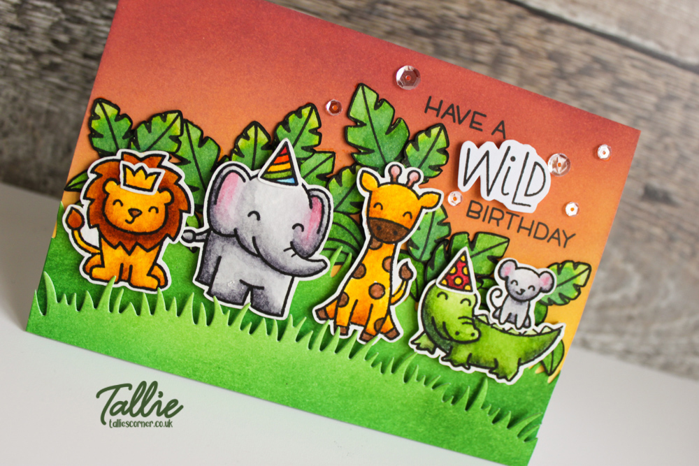 Wild Jungle Birthday Card (Seven Hills Crafts DT with Lawn Fawn)