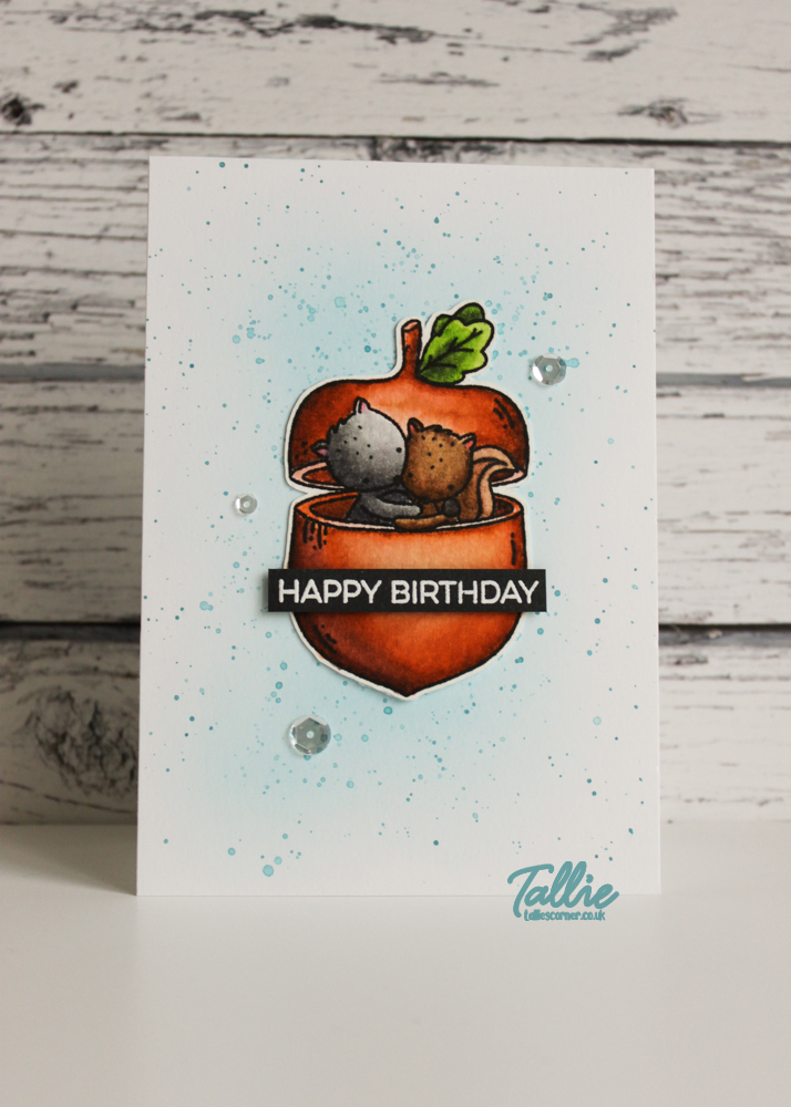Nutty Birthday Card ft Squirrels (Seven Hills Crafts DT and Neat & Tangled)