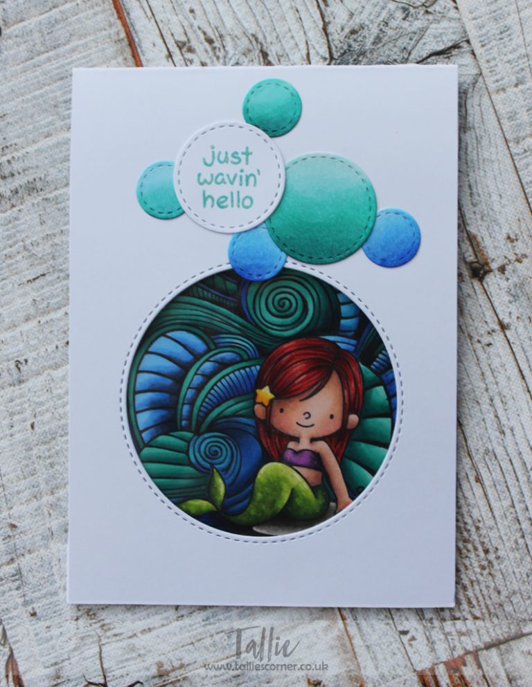 Mermazing Porthole Mermaid Window Card (Seven Hills Crafts DT with My Favourite Things)
