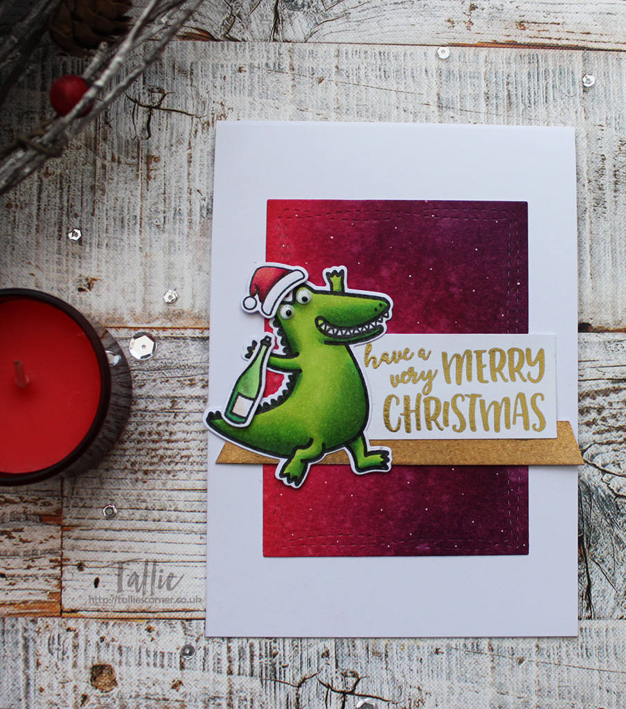Crazy Croc Christmas Card, Heffy Doodle, Crocodile