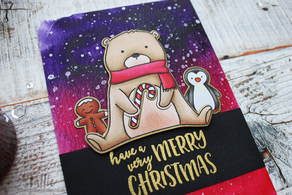 Beary Merry Christmas Card, Handmade Card, Neat & Tangled, Seven Hills Crafts DT