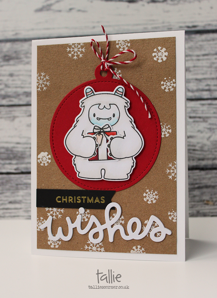 Yeti Wishes Christmas Card (Seven Hills Crafts with Mama Elephant and Lawn Fawn)