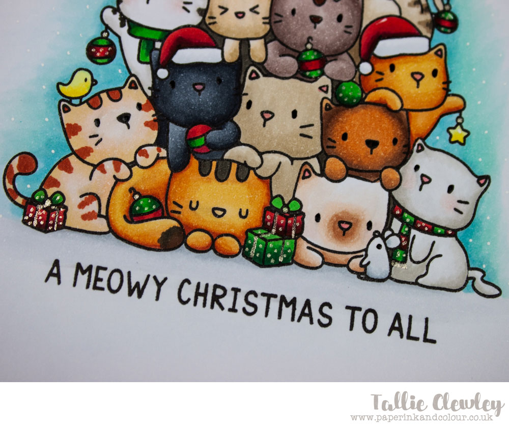 Meowy Christmas Card (Seven Hills Crafts DT with Mama Elephant)