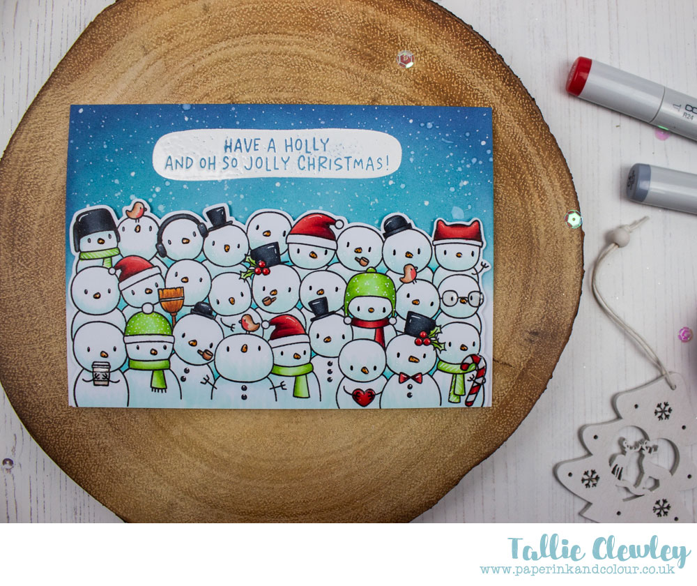 So Many Snowmen Christmas Card (Seven Hills Crafts DT with Mama Elephant)