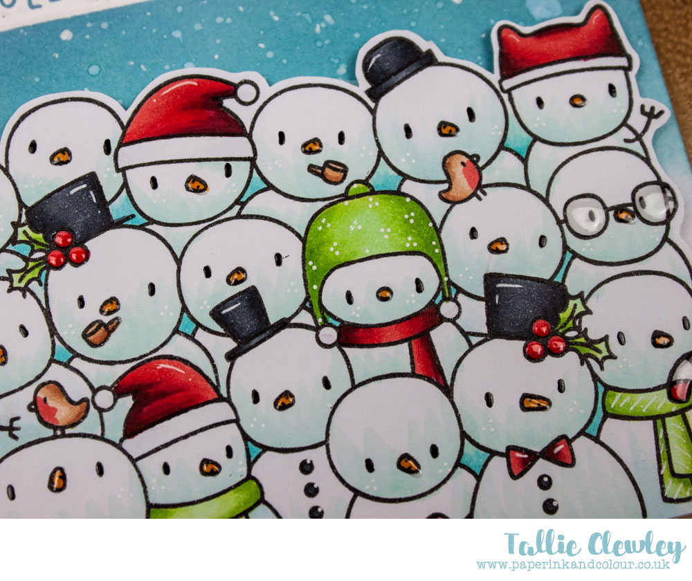 So Many Snowmen Christmas Card (Seven Hills Crafts DT with Mama Elephant)