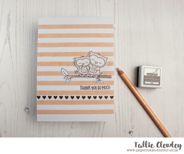 Say ‘Thanks’ with Owls and Stripes Thank You Cards (Seven Hills Crafts DT with My Favorite Things)