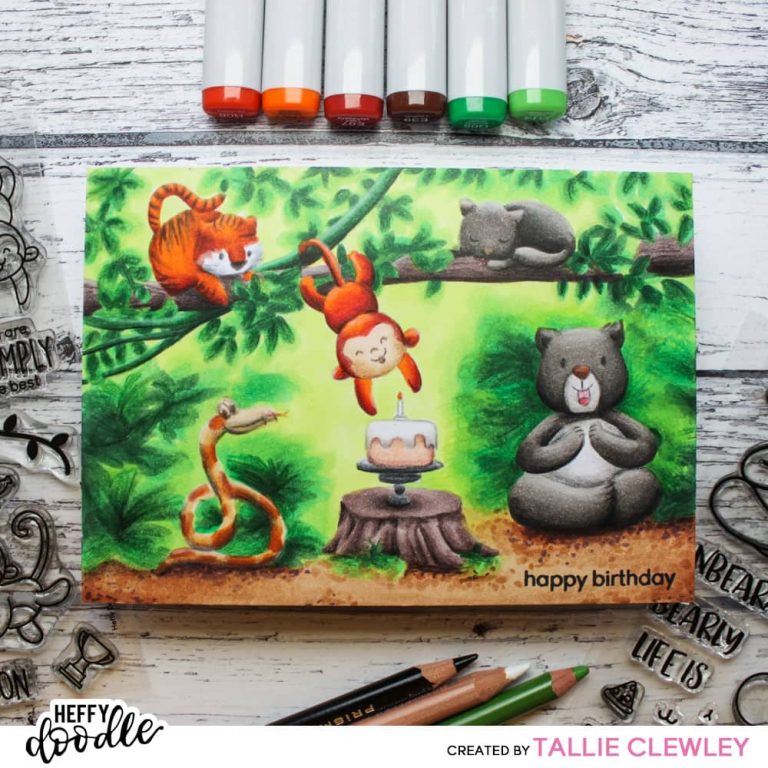 Jungle Book birthday Scene card (Heffy Doodle DT)