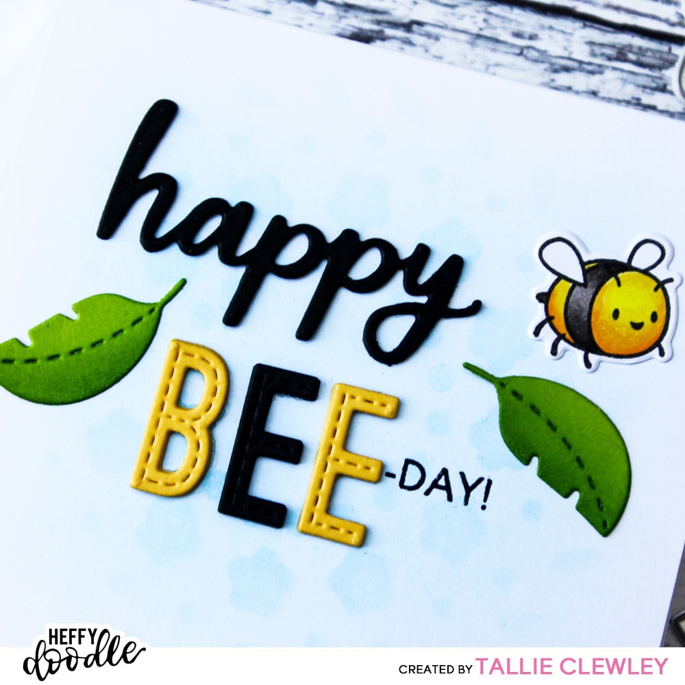Happy Bee-Day Card (Heffy Doodle DT)