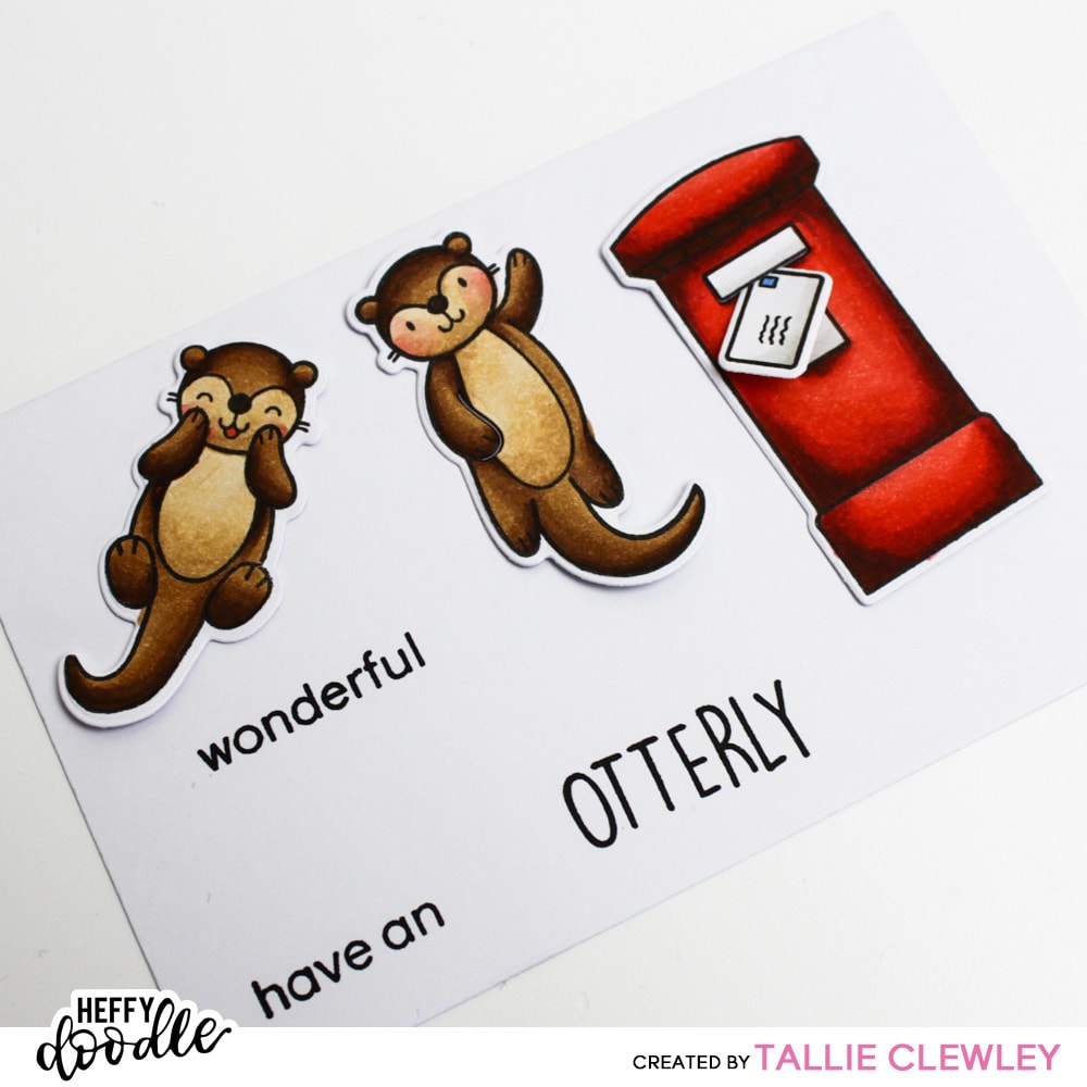 Otterly Wonderful Christmas Card (Heffy Doodle DT)