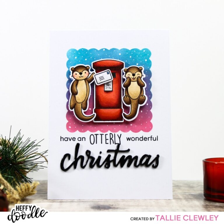 Otterly Wonderful Christmas Card (Heffy Doodle DT)