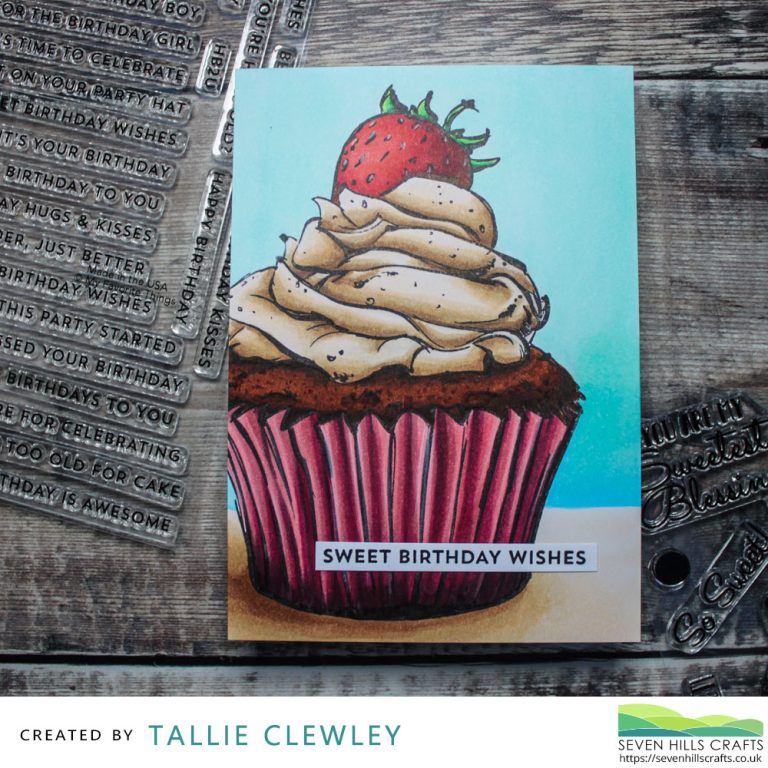 Sweet Cupcake Birthday Card (Seven Hills Crafts DT)