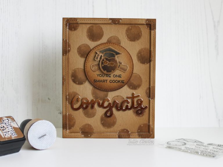 Graduation Card: You’re One Smart Cookie! (Seven Hills Crafts DT with Lawn Fawn)