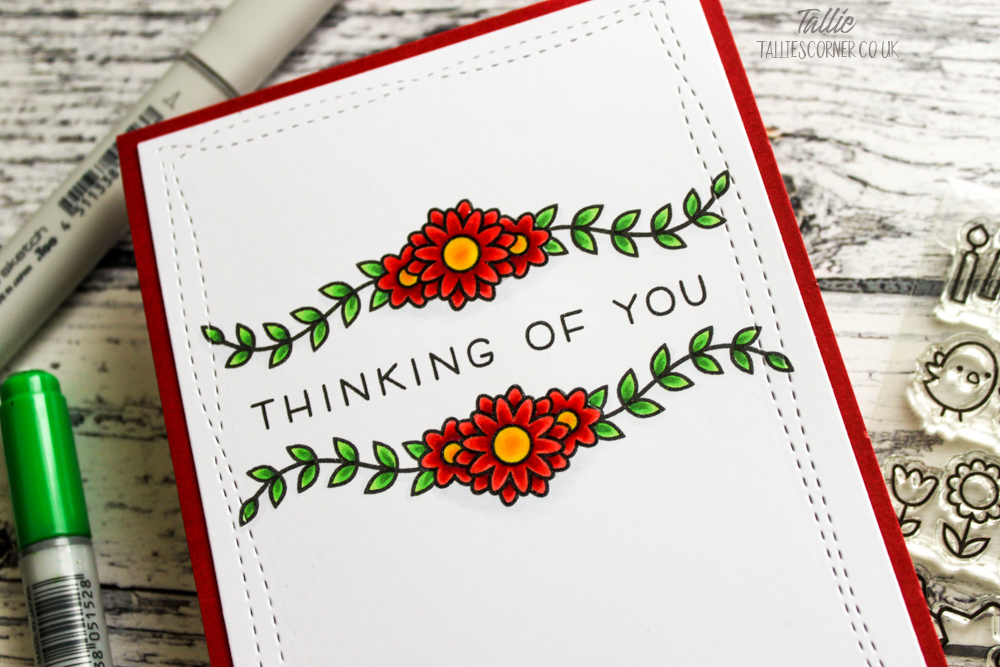 Simply Thinking of You Sympathy Card (Seven Hills Crafts DT with Lawn Fawn)
