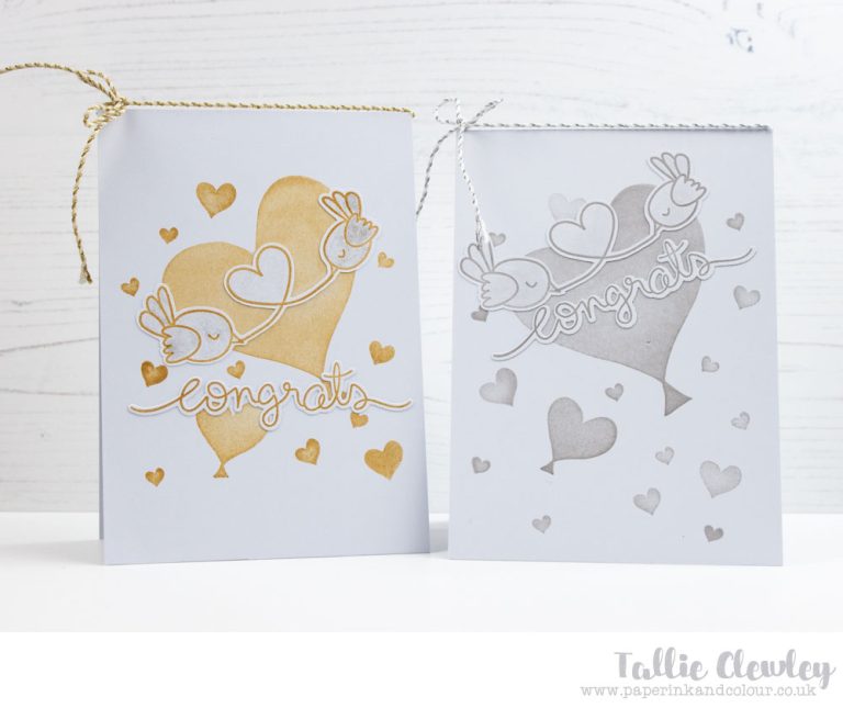 Metallic Wedding Cards (Seven Hills Crafts DT with Avery Elle)