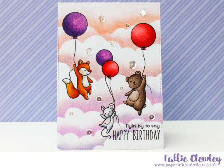 Flying By High Five Birthday Card (Seven Hills Crafts DT with Lawn Fawn)
