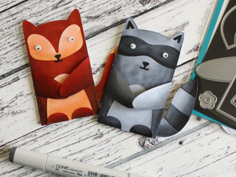 Cute Woodland Critter Gift Card Holders (Seven Hills Crafts DT with Lawn Fawn)