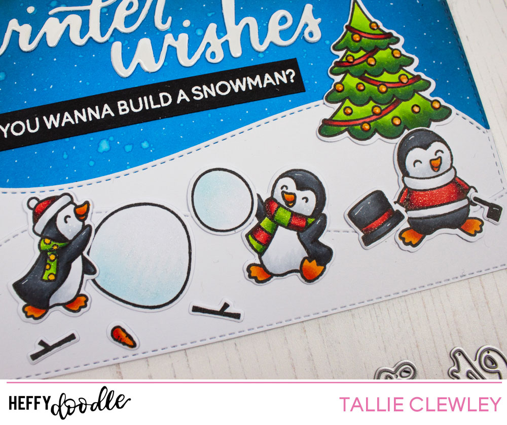 Winter Wishes Christmas Card: Do You Wanna Build a Snowman? (Heffy Doodle DT)