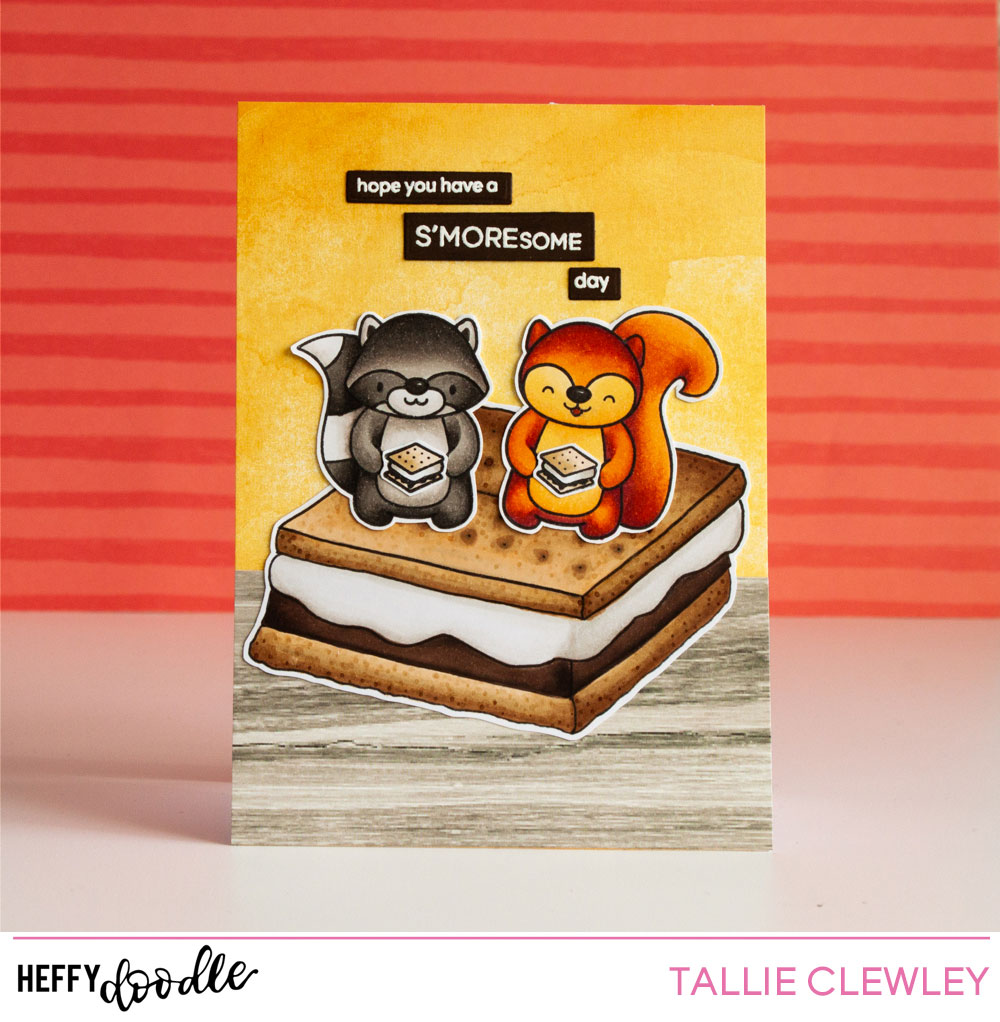S'moresome Day Birthday Card (Heffy Doodle and Simon Says Stamp Stamptember Collaboration)