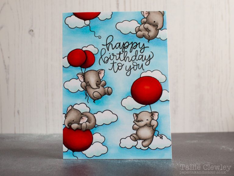 Fly With Me Birthday Card (Seven Hills Crafts DT with Mama Elephant)