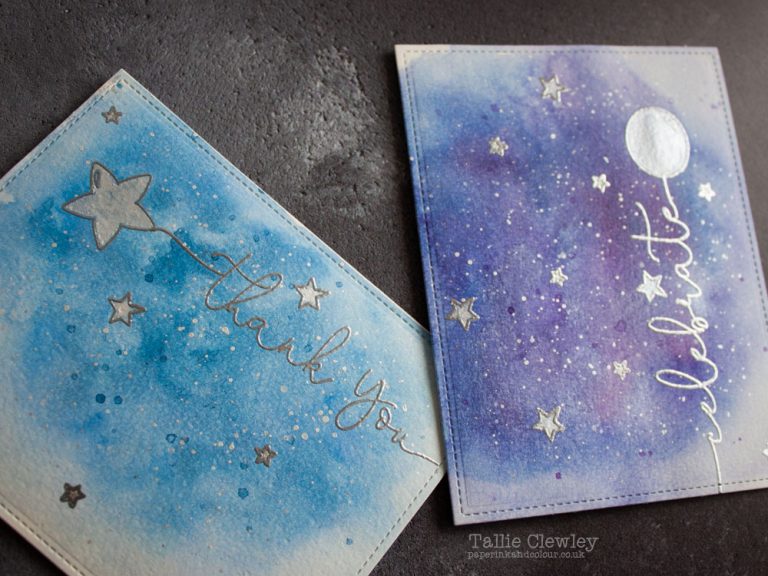 Floating Watercolour Wishes Cards (Seven Hills Crafts DT with Avery Elle)