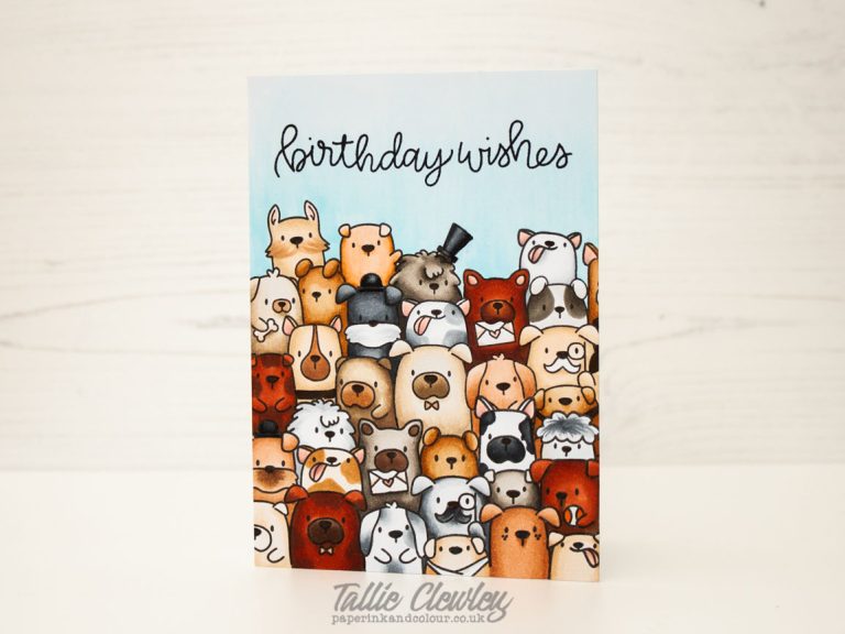 Dog’s Woof Birthday Wishes Card (Seven Hills Crafts DT with Mama Elephant The Dog’s Woof)
