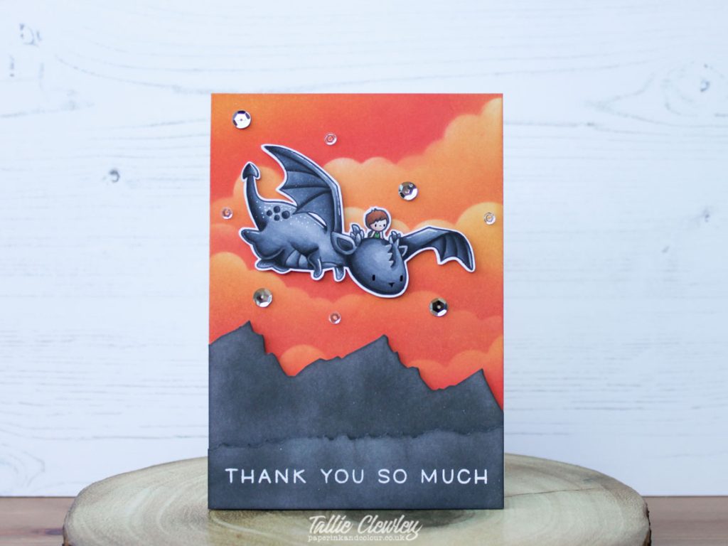 Dragon Thank You Card (Seven Hills Crafts DT with Mama Elephant Me and My Dragon)