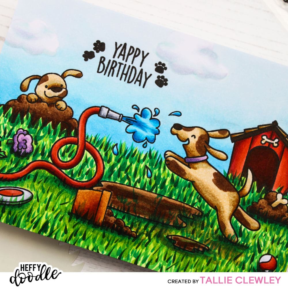 Yappy Happy Birthday Card (Heffy Doodle DT)
