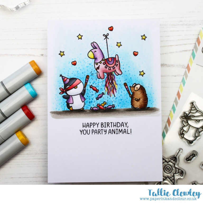 Pinata Party Birthday Card (Seven Hills Crafts DT with Mama Elephant)