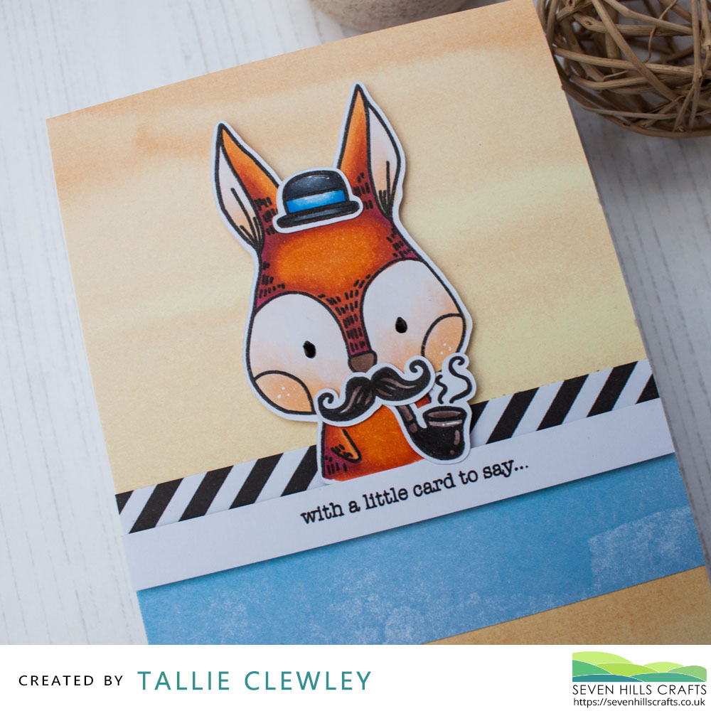 Foxy Masculine Card (Seven Hills Crafts DT with Waffle Flower)