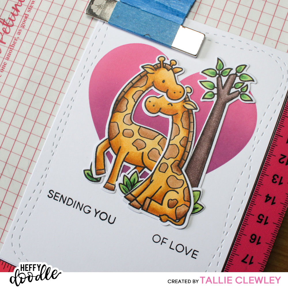 Giraffe Love Birthday Card (Tallie Clewley, Heffy Doodle)
