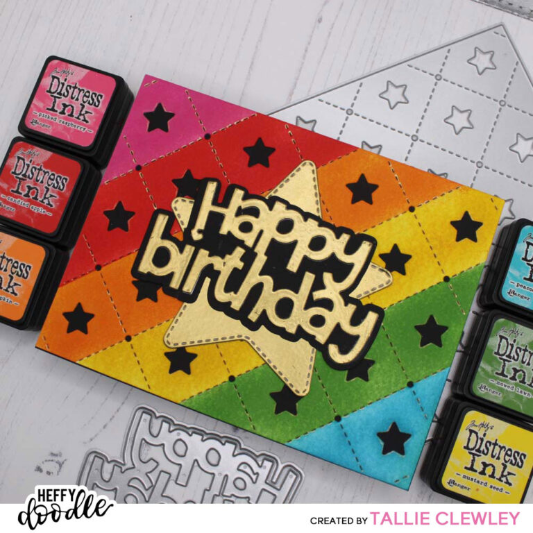 Bright and Starry Birthday Card (Heffy Doodle DT)