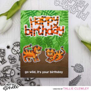 Tiger Prints Birthday Card (Heffy Doodle DT)
